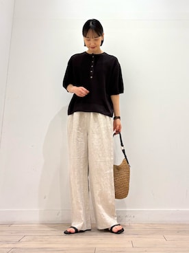 「ママコーディネート」｜amiさん（レディース・160cm）の春コーディネート