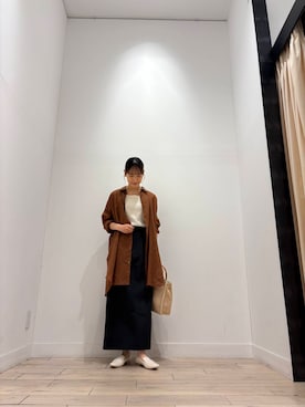 「アイテム（ローファー、ホワイト系）」を使った、amiさん（レディース・160cm）の夏コーディネート