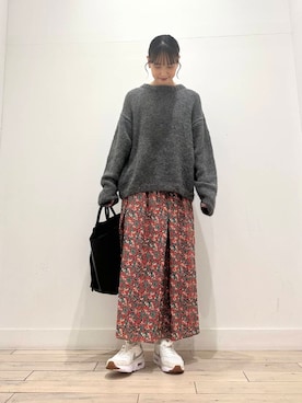 「アーバンリサーチドアーズ」｜「アイテム（ピーコート）」を使った、amiさん（レディース・160cm）の冬コーディネート