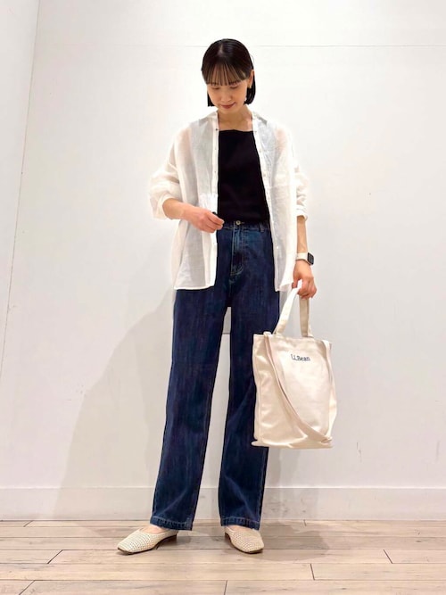 デニムワイドパンツ