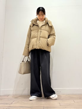 「URBAN RESEARCH（アーバンリサーチ）のアイテム（ダウンジャケット/コート）」を使った、amiさん（レディース・160cm）の冬コーディネート