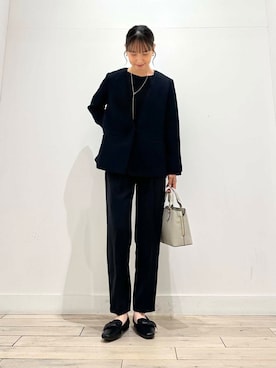 「URBAN RESEARCH DOORS（アーバンリサーチドアーズ）のアイテム（セットアップ）」を使った、amiさん（レディース・160cm）の冬コーディネート