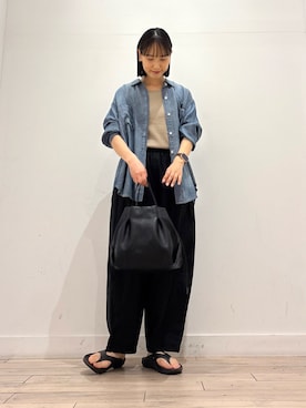 「ママコーディネート」｜amiさん（レディース・160cm）の春コーディネート