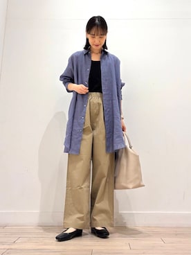 「初夏のお出掛けコーデ」｜「アイテム（バレエシューズ）」を使った、amiさん（レディース・160cm）の春コーディネート