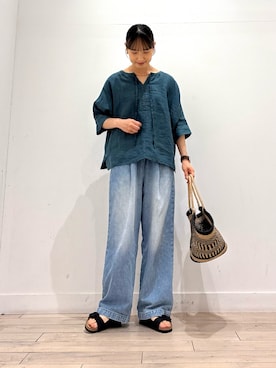 「URBAN RESEARCH DOORS（アーバンリサーチドアーズ）のアイテム（ネックレス）」を使った、amiさん（レディース・160cm）の夏コーディネート