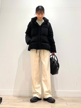 「キルトダウン」｜amiさん（レディース・160cm）の冬コーディネート