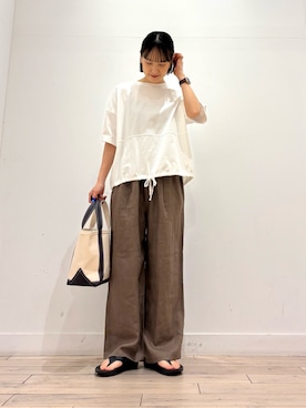 「ママコーディネート」｜amiさん（レディース・160cm）の春コーディネート