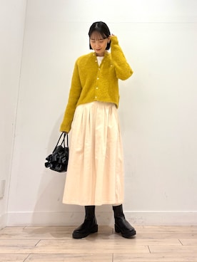 「アイテム（スカート）」を使った、amiさん（レディース・160cm・30代）の秋コーディネート