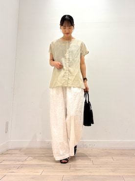 「RODE SKO（ロデスコ）のアイテム」を使った、amiさん（レディース・160cm）の夏コーディネート