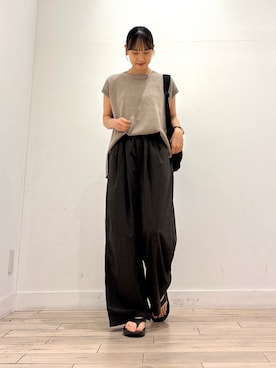 「EKAL（エカル）のアイテム」を使った、amiさん（レディース・160cm）の夏コーディネート