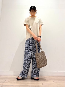 「ストレート×イエベ春」｜amiさん（レディース・160cm）の夏コーディネート