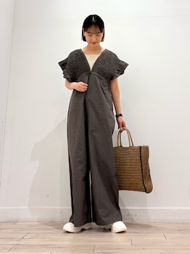 「ママコーディネート」｜amiさん（レディース・160cm）の春コーディネート