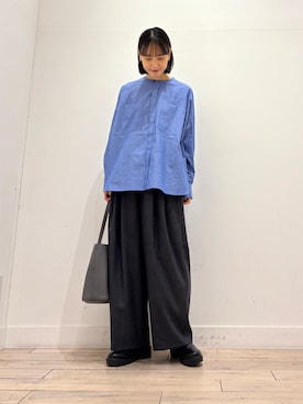 「アイテム（トートバッグ）」を使った、amiさん（レディース・160cm・30代）の冬コーディネート