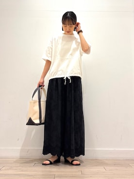 「ママコーディネート」｜amiさん（レディース・160cm）の春コーディネート