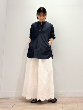 「ママコーディネート」｜amiさん（レディース・160cm）の春コーディネート