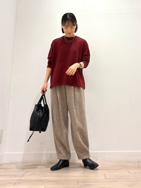 「アーバンリサーチドアーズ」｜「アイテム（アクセサリー）」を使った、amiさん（レディース・160cm）の秋コーディネート