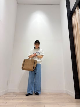 「Champion（チャンピオン）のアイテム」を使った、amiさん（レディース・160cm）の夏コーディネート