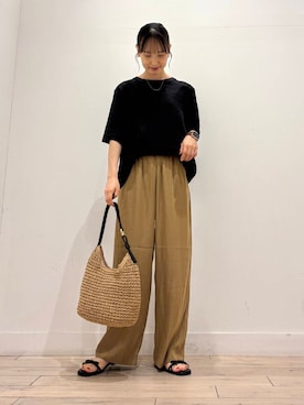 「URBAN RESEARCH DOORS（アーバンリサーチドアーズ）のアイテム（シャツ/ブラウス）」を使った、amiさん（レディース・160cm）の夏コーディネート