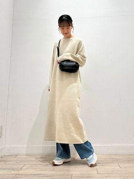 「キルトダウン」｜amiさん（レディース・160cm）の冬コーディネート