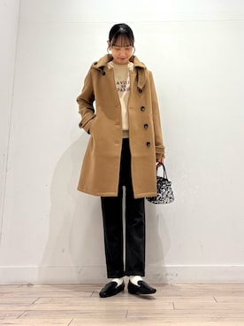 「アイテム（ローファー）」を使った、amiさん（レディース・160cm・30代）の冬コーディネート