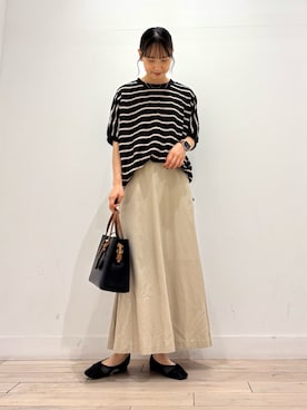 「アイテム（スカート）」を使った、amiさん（レディース・160cm・30代）の夏コーディネート