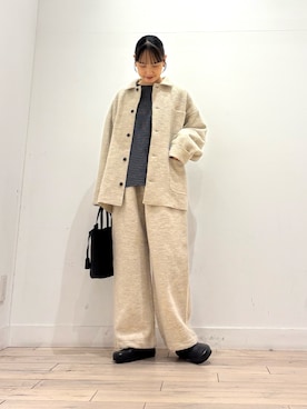 「アイテム（カバーオール）」を使った、amiさん（レディース・160cm）の秋コーディネート