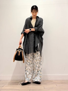 「初夏のお出掛けコーデ」｜「アイテム（バレエシューズ）」を使った、amiさん（レディース・160cm）の春コーディネート
