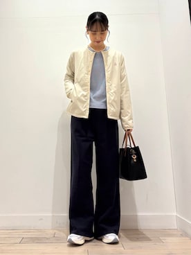 「DANTON」｜「アイテム（アクセサリー）」を使った、amiさん（レディース・160cm）の冬コーディネート