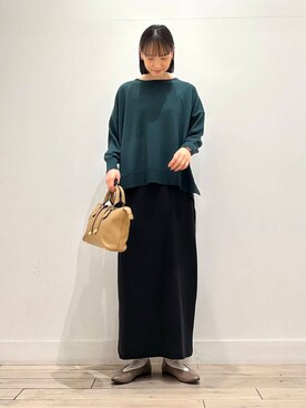 「URBAN RESEARCH DOORS（アーバンリサーチドアーズ）のウールリバーテーラードコート（その他アウター）」を使った、amiさん（レディース・160cm）の秋コーディネート