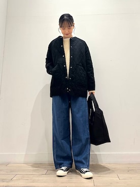 「アイテム（ヘアゴム）」を使った、amiさん（レディース・160cm）の冬コーディネート