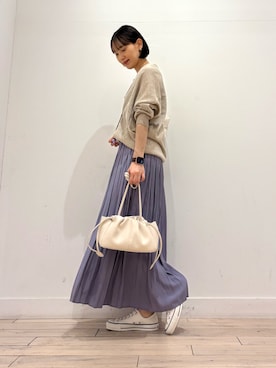 「ママコーディネート」｜amiさん（レディース・160cm）の春コーディネート