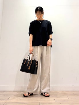 「SMELLY（スメリー）のアイテム」を使った、amiさん（レディース・160cm）の夏コーディネート