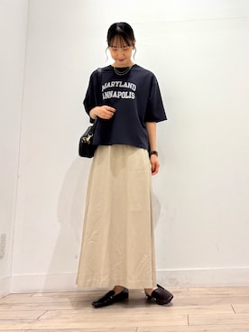 「ママコーデ」｜amiさん（レディース・160cm）の夏コーディネート