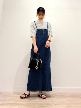 「Lee（リー）のアイテム（ワンピース）」を使った、amiさん（レディース・160cm）の夏コーディネート