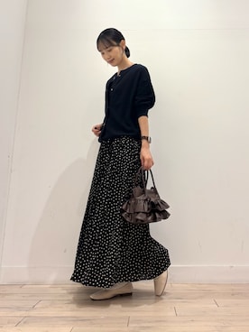 「アイテム（アクセサリー）」を使った、amiさん（レディース・160cm）の秋コーディネート