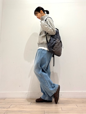 「EKAL（エカル）のアイテム」を使った、amiさん（レディース・160cm）の冬コーディネート