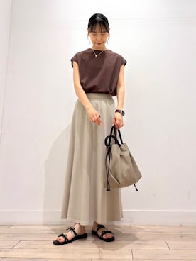 「最旬サンダルスタイル」｜amiさん（レディース・160cm）の夏コーディネート