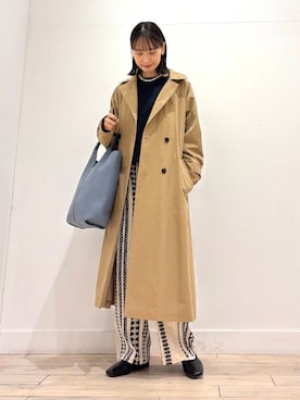 「ストレート×イエベ春」｜「アイテム（その他アウター）」を使った、amiさん（レディース・160cm）の春コーディネート