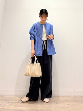 「アイテム（バレエシューズ）」を使った、amiさん（レディース・160cm）の夏コーディネート