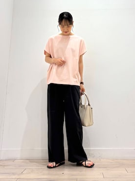 「SMELLY（スメリー）のアイテム」を使った、amiさん（レディース・160cm）の夏コーディネート
