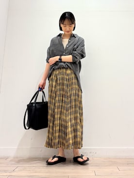 「RODE SKO（ロデスコ）のアイテム（バッグ）」を使った、amiさん（レディース・160cm）の春コーディネート