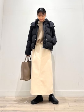 「URBAN RESEARCH DOORS（アーバンリサーチドアーズ）のラグランフレアプルオーバー（Tシャツ/カットソー）」を使った、amiさん（レディース・160cm）の冬コーディネート