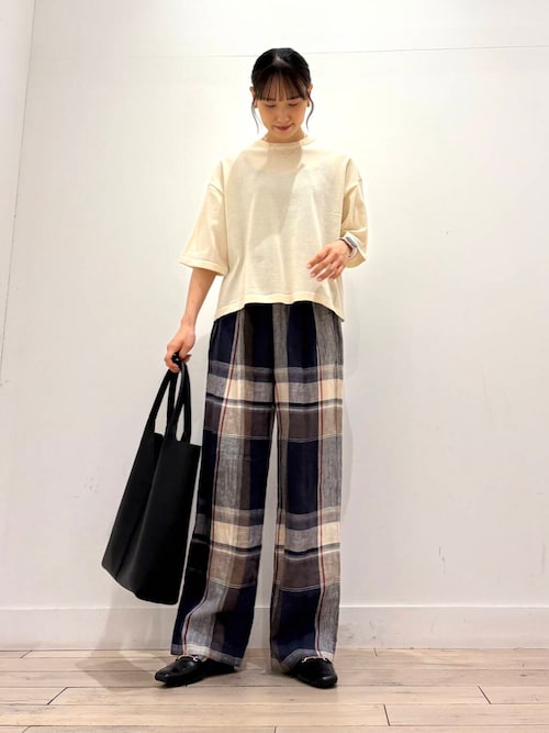 FORK&SPOON　ペーパーニットTシャツ