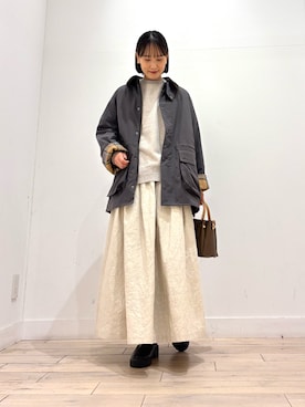 「アイテム（トートバッグ）」を使った、amiさん（レディース・160cm・30代）の秋コーディネート