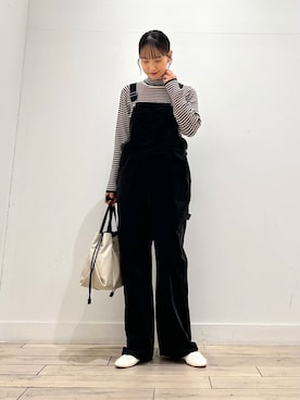 UR TECH』コーデュロイサロペットを使った人気ファッション 