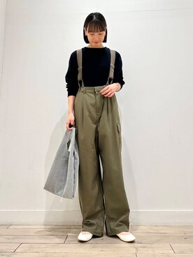 「FORK&SPOON」｜「アイテム（バレエシューズ）」を使った、amiさん（レディース・160cm）の秋コーディネート