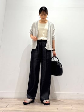 「アイテム（タンクトップ）」を使った、amiさん（レディース・160cm）の夏コーディネート