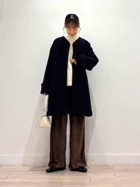 「URBAN RESEARCH Sonny Label（アーバンリサーチサニーレーベル）のアイテム（パンツ）」を使った、amiさん（レディース・160cm）の冬コーディネート