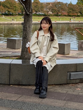 「アイテム（ハンドバッグ）」を使った、ハツネさん（レディース・159cm・20代）の秋コーディネート