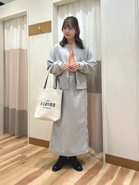 「Samansa Mos2 blue（サマンサモスモスブルー）のアイテム（トップス）」を使った、ハツネさん（レディース・159cm・20代）の秋コーディネート